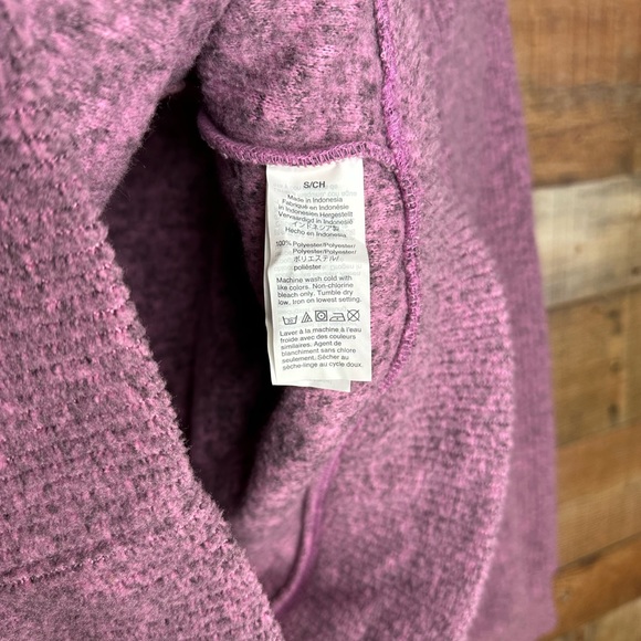 Madewell Fleece Half-Zip Popover Top Small - Picture 5 of 8